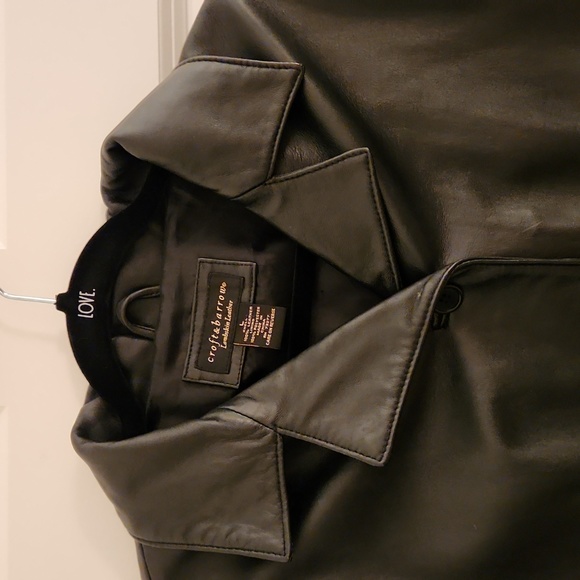 Croft & Barrow lambskin leather womans leather coat size large - Picture 8 of 14